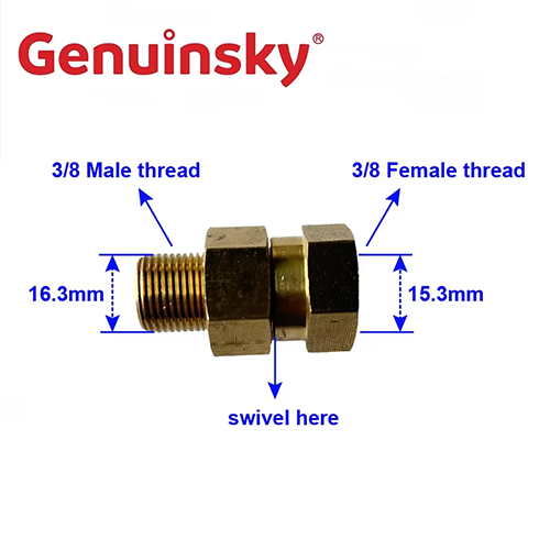 Mässingsvivmonteringskontaktadapter
