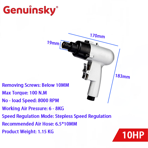 Pneumatisk skruvmejsel 10 hk
