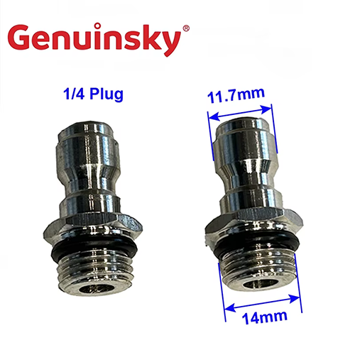 Snabbplugg i rostfritt stål 1/4 tum