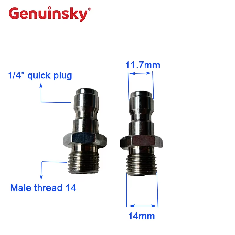 Snabbutgivningspluggar i rostfritt stål 1/4 tum